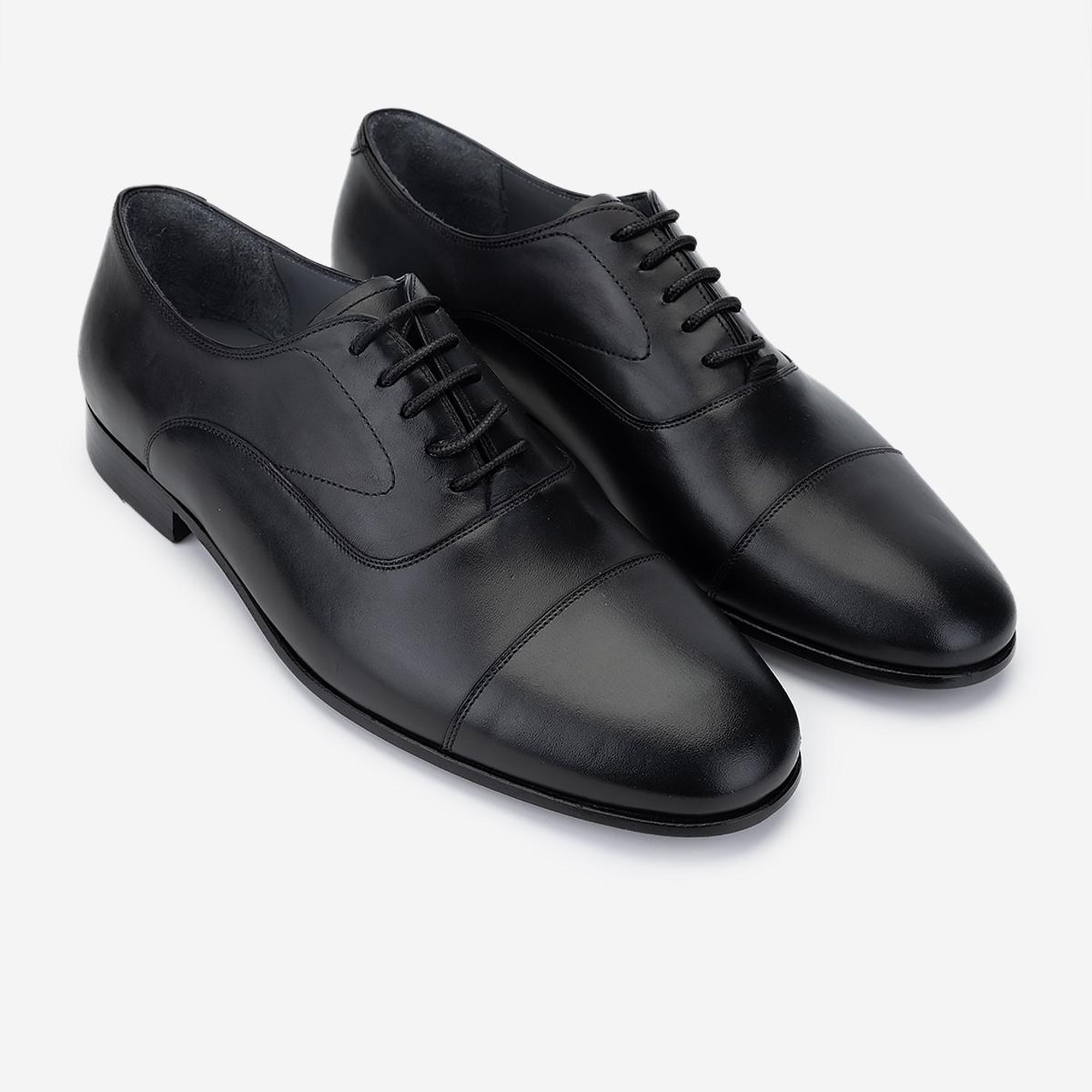 Valmenti Erkek Hakiki Deri Siyah Klasik Ayakkabı