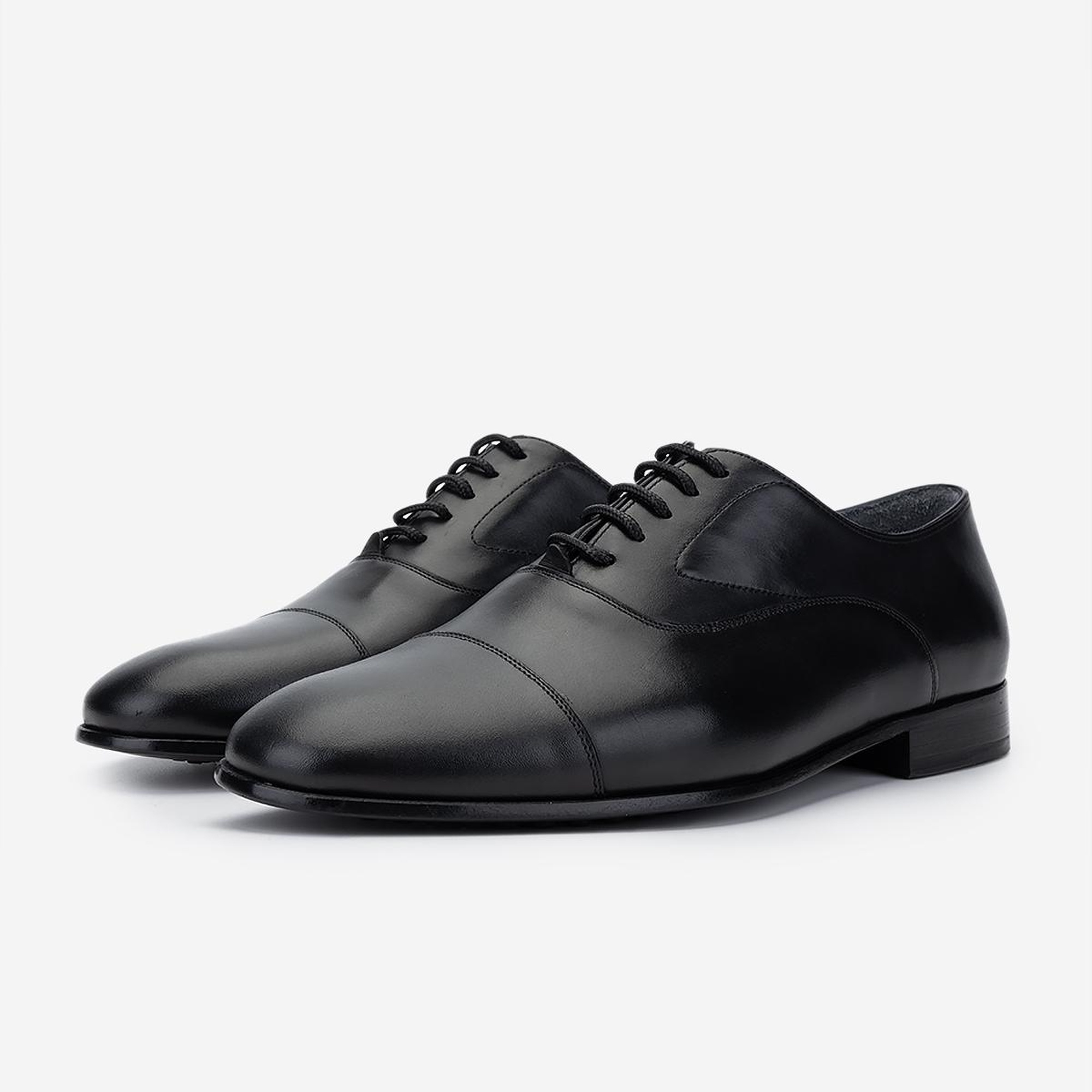 Valmenti Erkek Hakiki Deri Siyah Klasik Ayakkabı