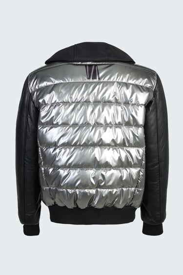  Valmenti Erkek GRI ICON Deri & Tekstil Deri Mont