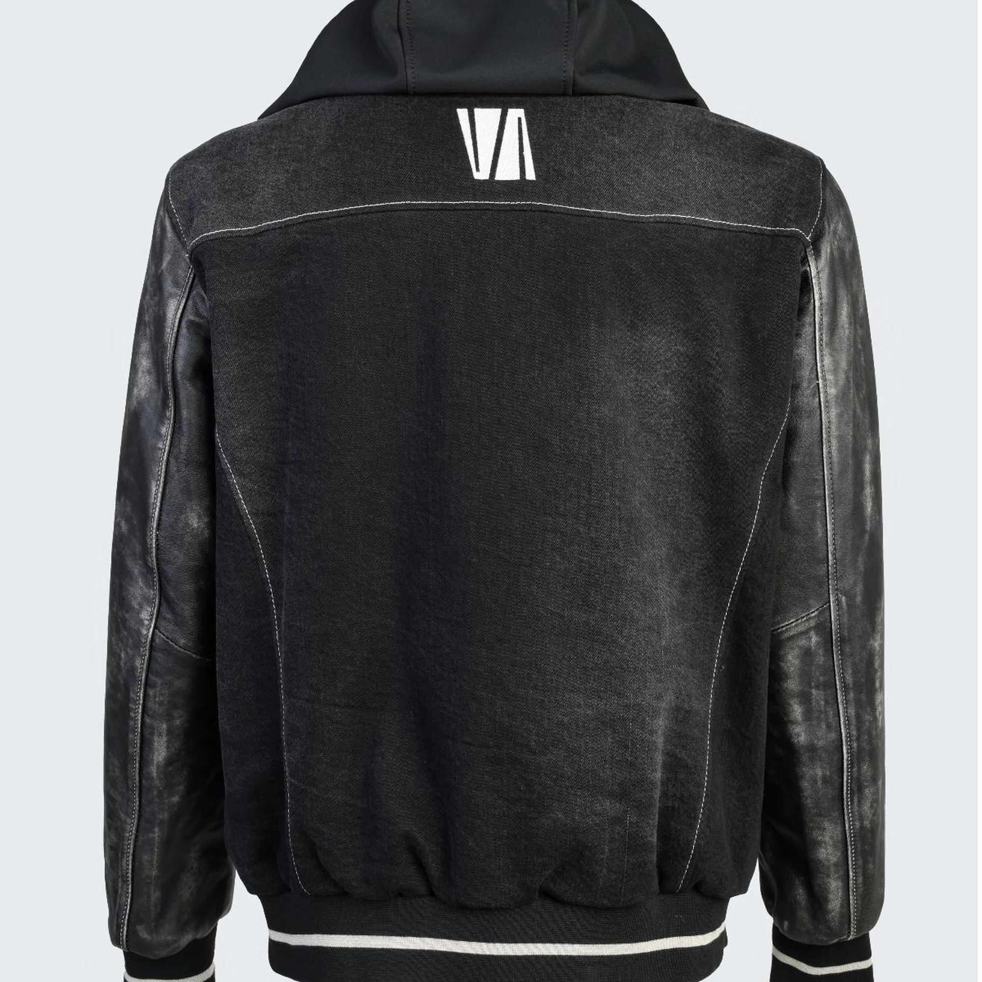 Valmenti Erkek Siyah kot/siyah dr Deri & Tekstil Ceket