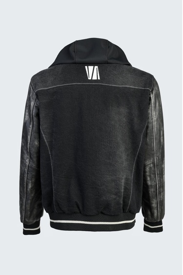  Valmenti Erkek Siyah kot/siyah dr Deri & Tekstil Ceket