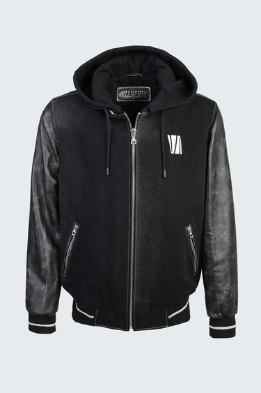  Valmenti Erkek Siyah kot/siyah dr Deri & Tekstil Ceket