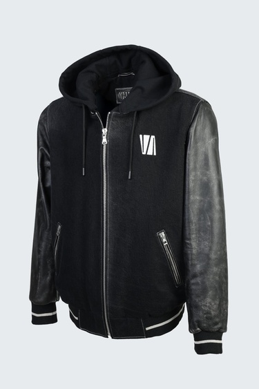  Valmenti Erkek Siyah kot/siyah dr Deri & Tekstil Ceket