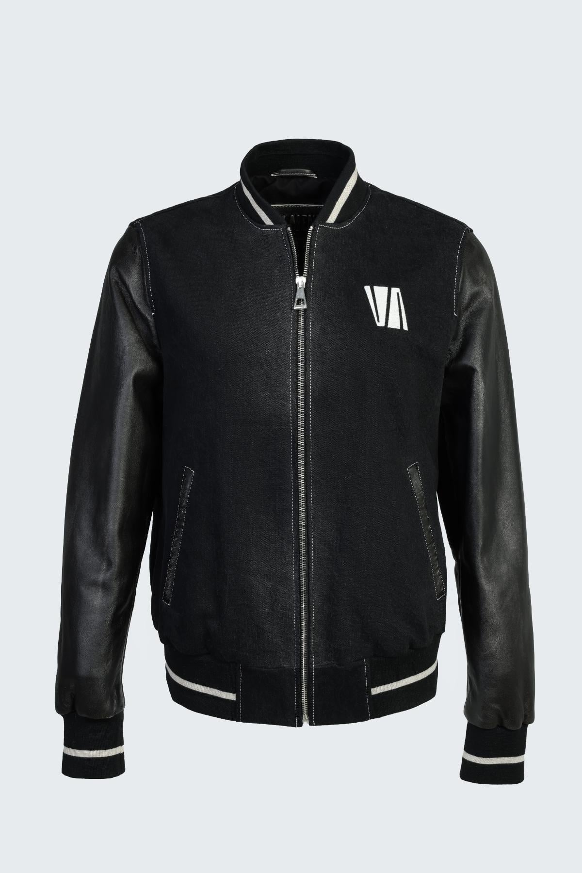  Valmenti Kadın Siyah kot/siyah dr Deri & Tekstil Ceket