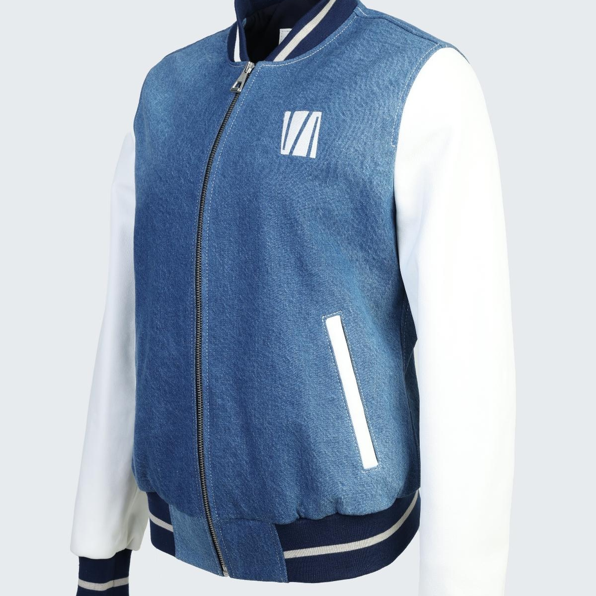 Valmenti Kadın Mavi kot/byz dr Deri & Tekstil Ceket