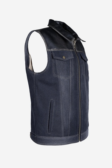  Valmenti Erkek Hakiki Deri Yelek Deri Mont