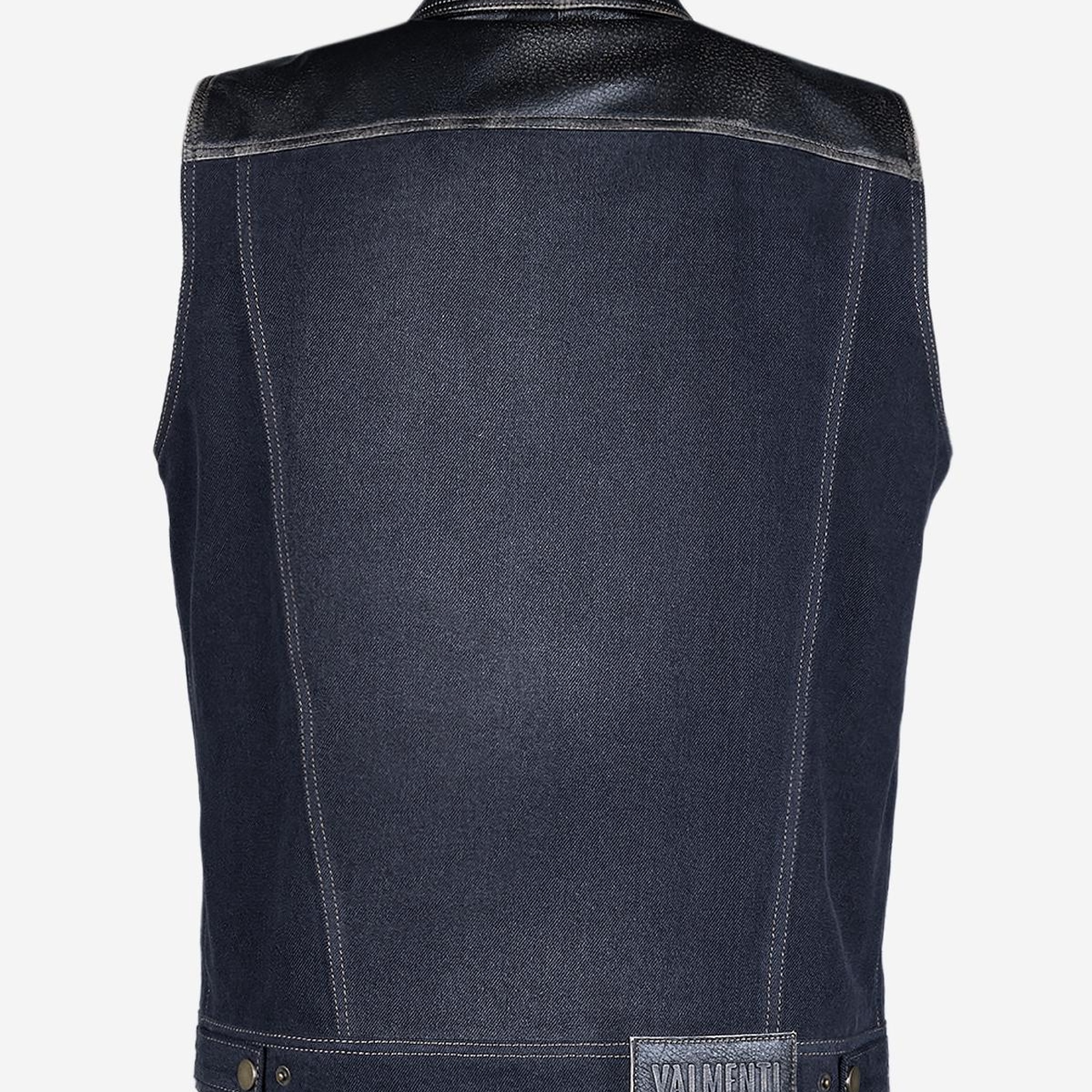 Valmenti Erkek Hakiki Deri Yelek Deri Mont