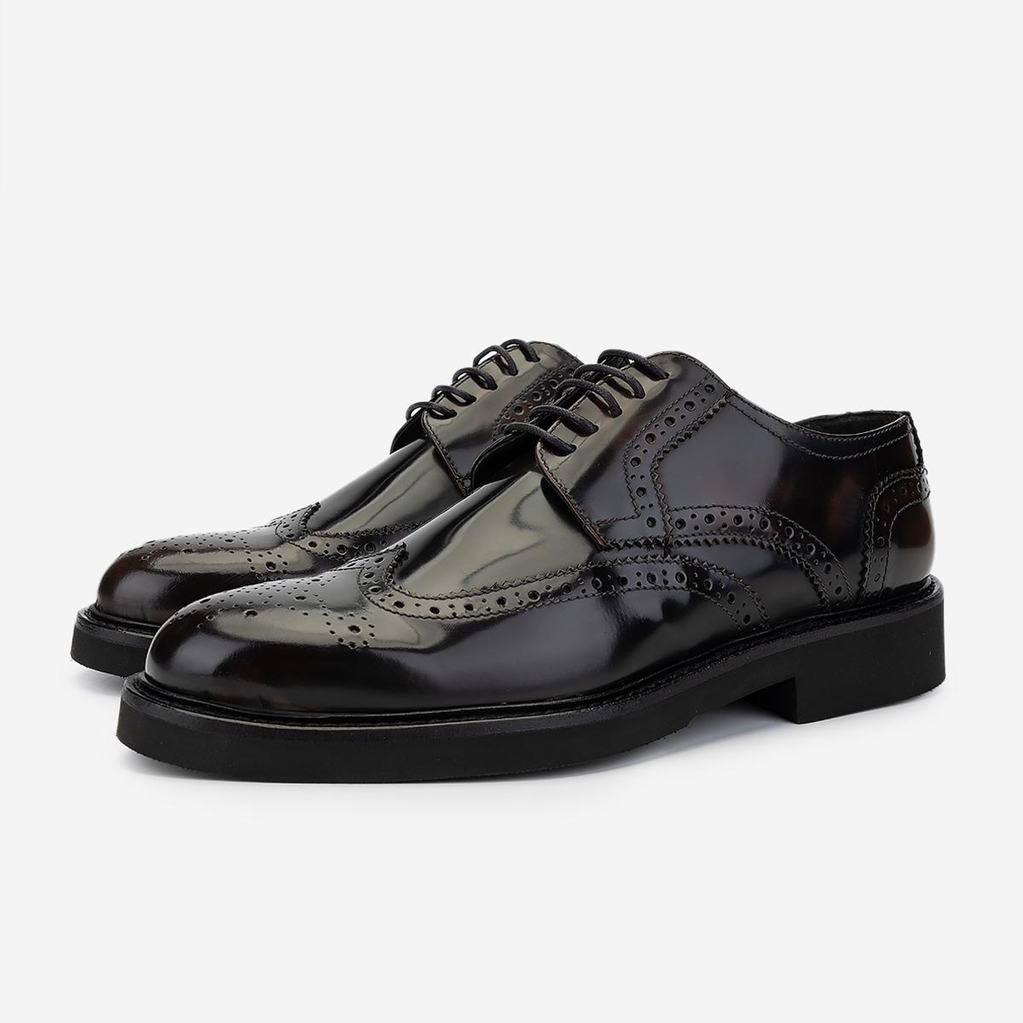 Valmenti Erkek Hakiki Deri Kahverengi Klasik Ayakkabı