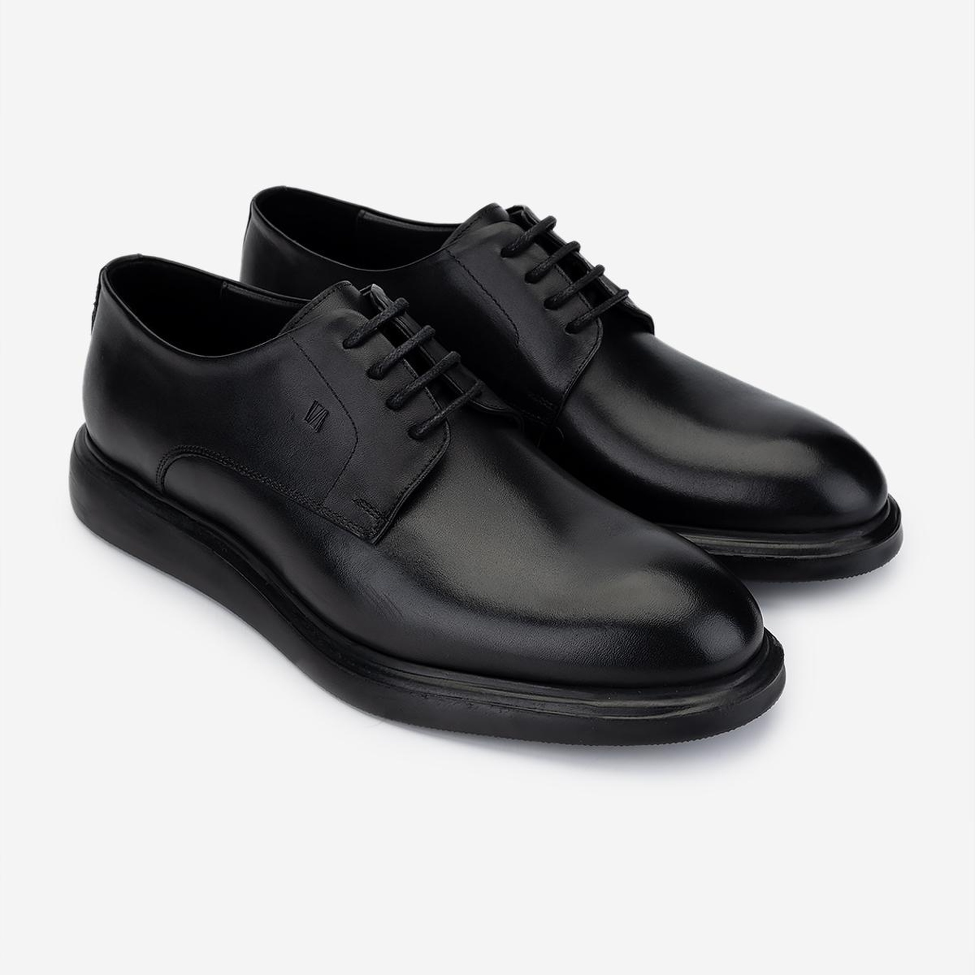 Valmenti Erkek Hakiki Deri Siyah Deri Klasik Ayakkabı