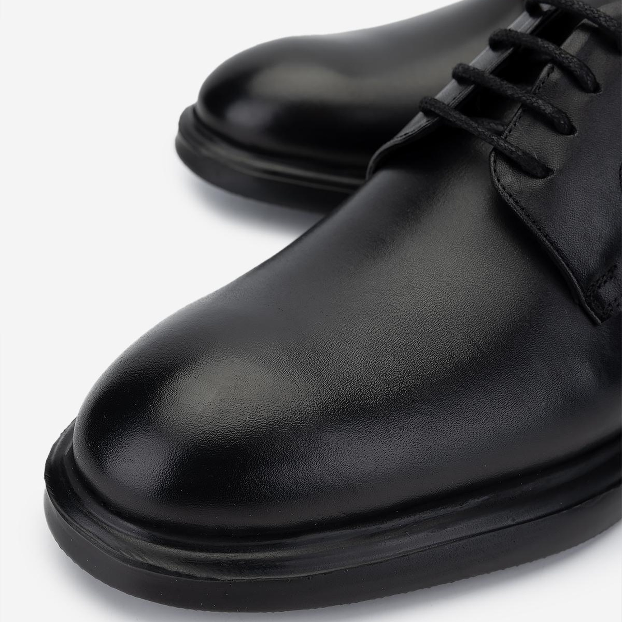 Valmenti Erkek Hakiki Deri Siyah Deri Klasik Ayakkabı