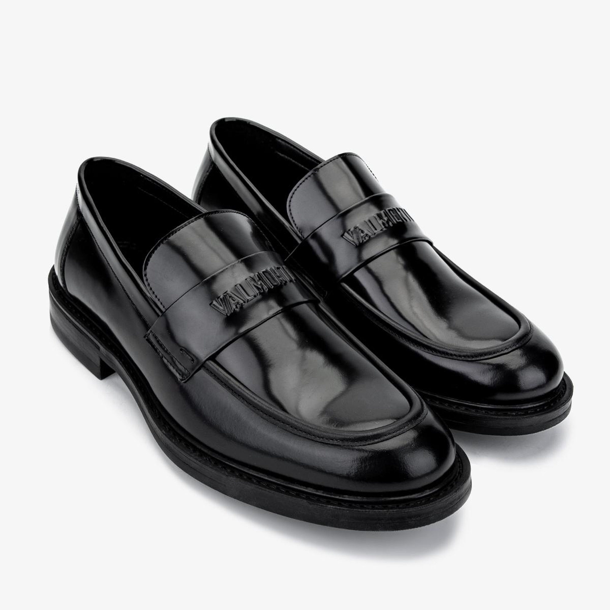 Valmenti Erkek Hakiki Deri Siyah Açma Loafer Ayakkabı