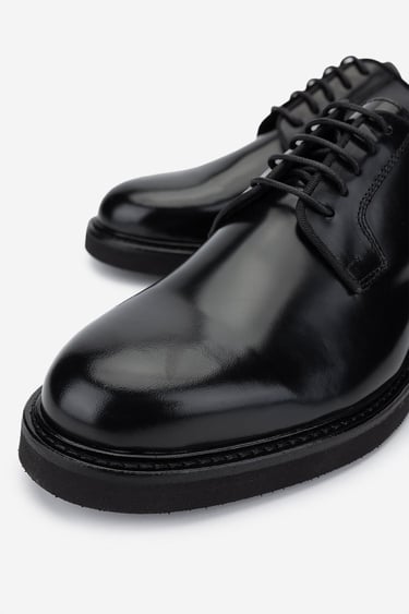  Valmenti Erkek Hakiki Deri Siyah Klasik Ayakkabı