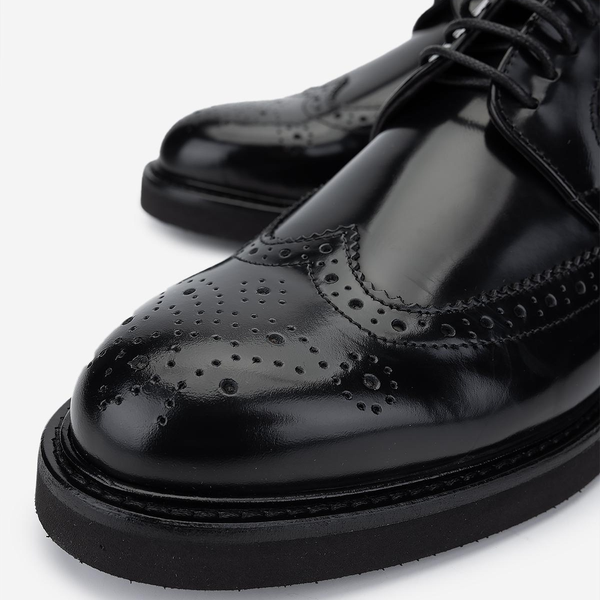 Valmenti Erkek Hakiki Deri Siyah Klasik Ayakkabı