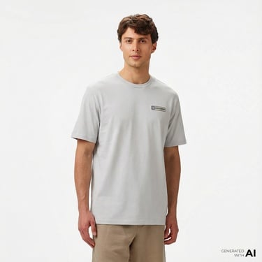  Converse Erkek Grafik Baskılı Gri T-Shirt