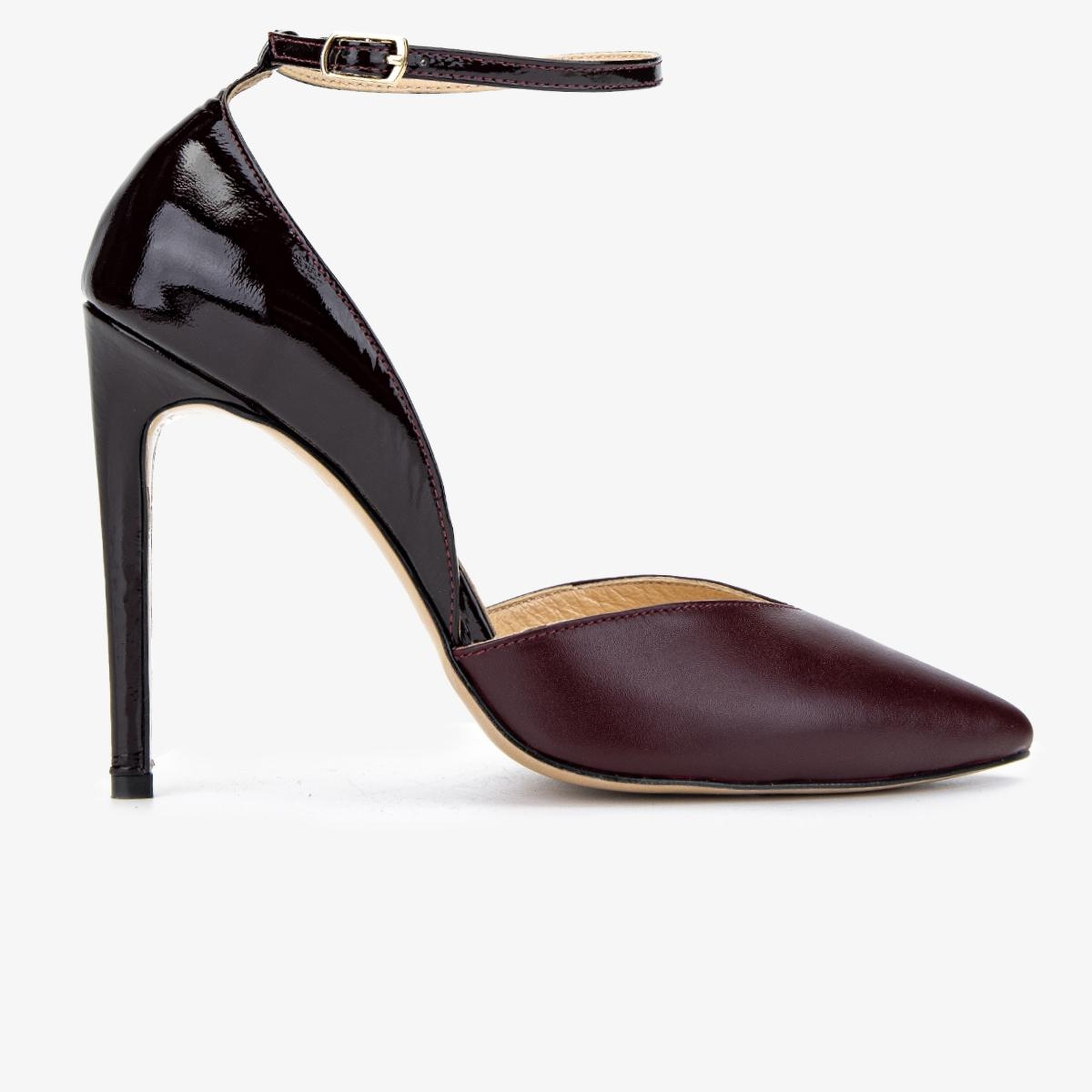 Valmenti Kadın Hakiki Deri Bordo Topuklu Ayakkabı