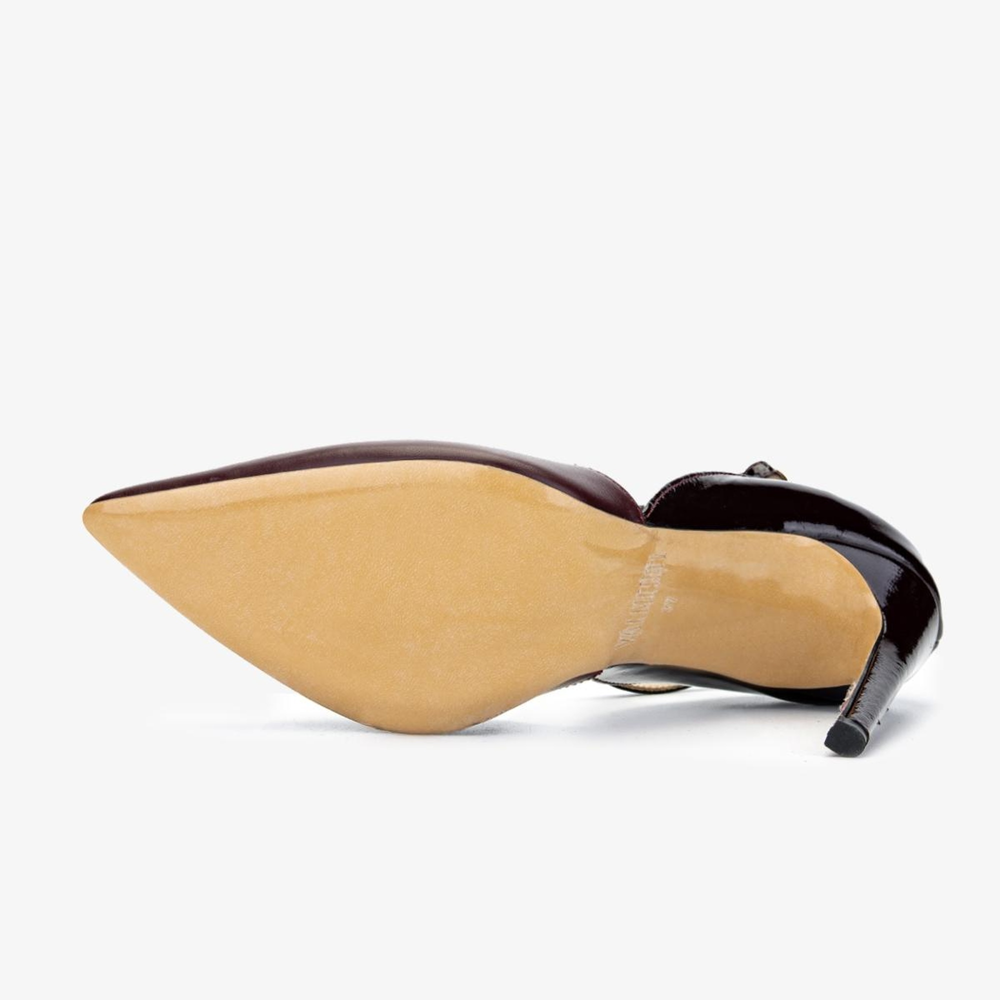 Valmenti Kadın Hakiki Deri Bordo Topuklu Ayakkabı