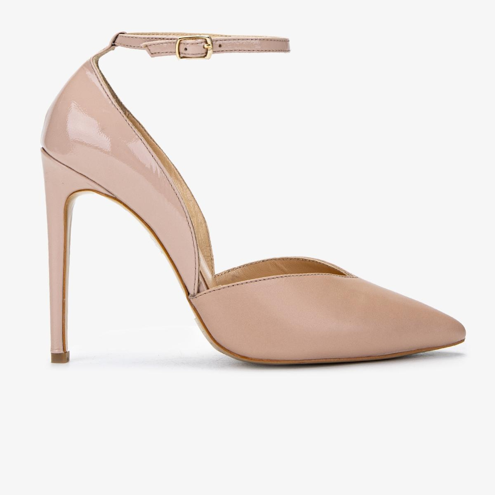 Valmenti Kadın Hakiki Deri Bej Topuklu Ayakkabı