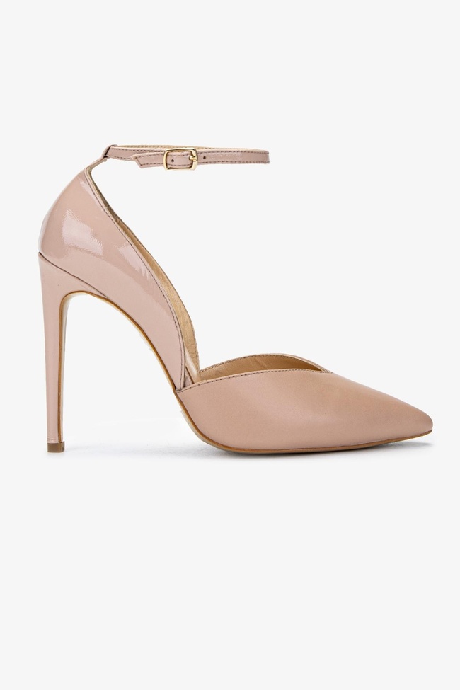  Valmenti Kadın Hakiki Deri Bej Topuklu Ayakkabı