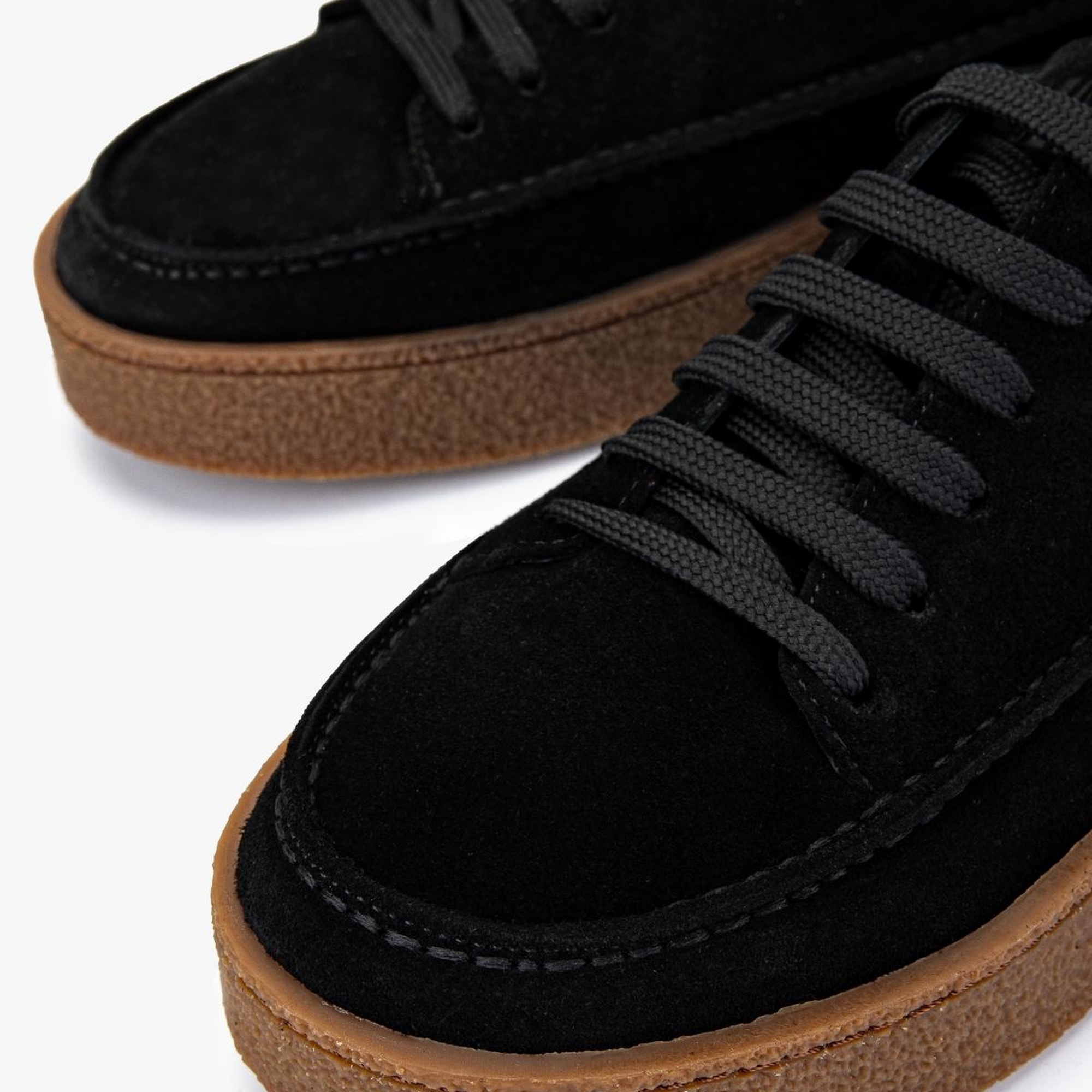 Valmenti Erkek Hakiki Deri Siyah Süet Sneakers & Spor Ayakkabı