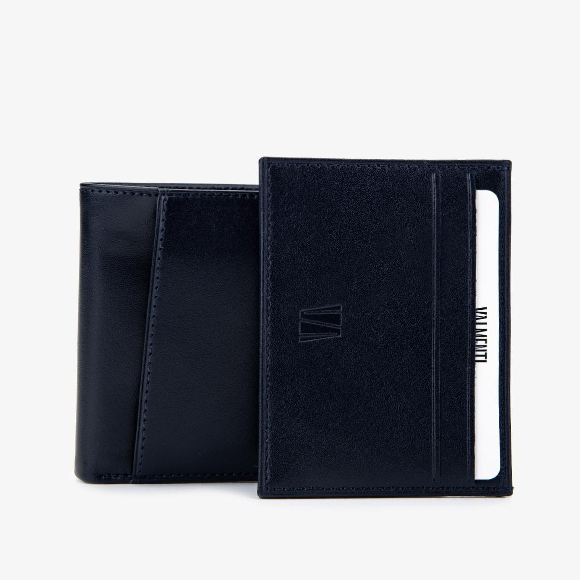 Valmenti Erkek Hakiki Deri Lacivert Cüzdan Cuzdan