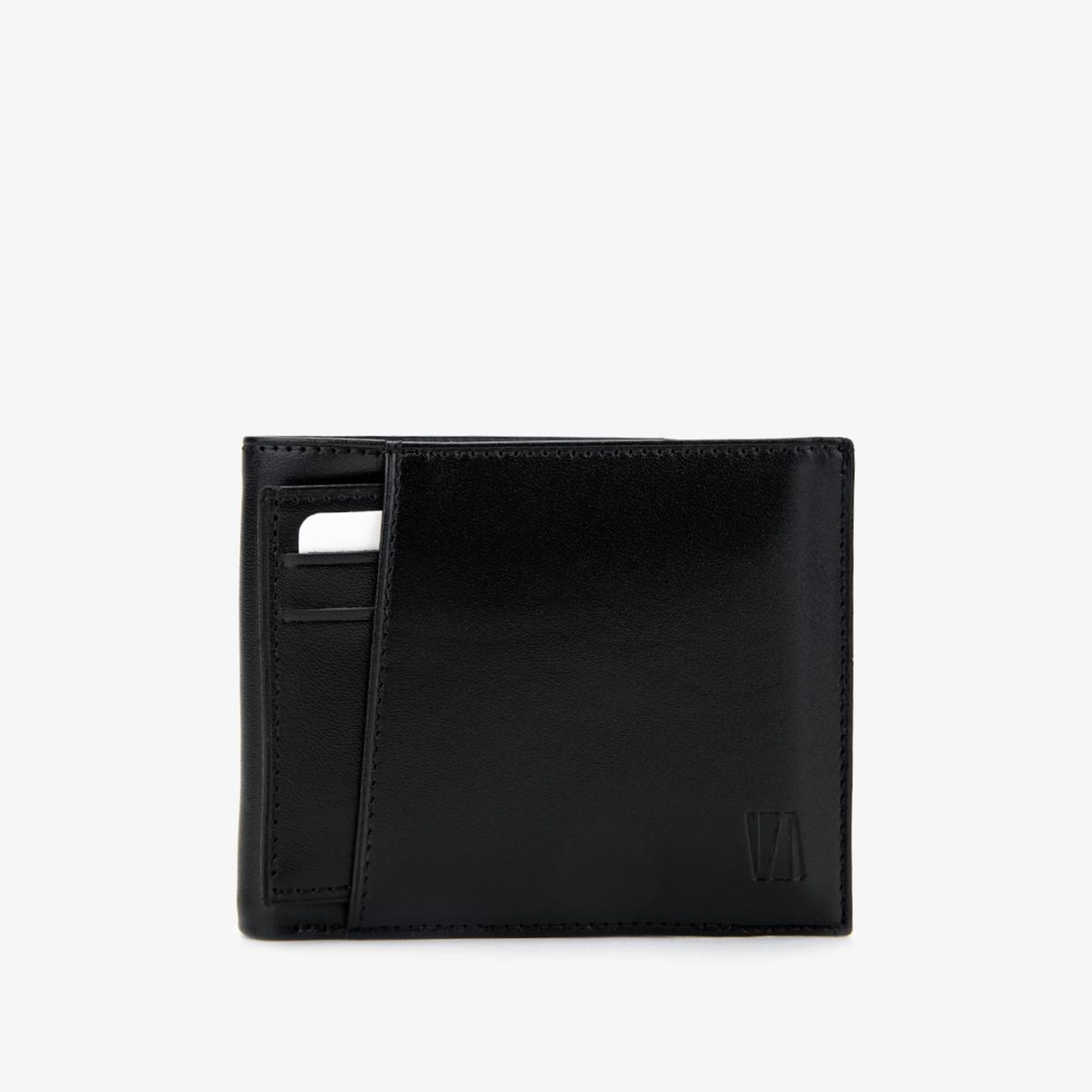 Valmenti Erkek Hakiki Deri Siyah Deri Cüzdan Cuzdan