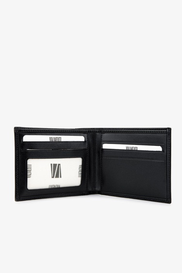  Valmenti Erkek Hakiki Deri Siyah Deri Cüzdan Cuzdan