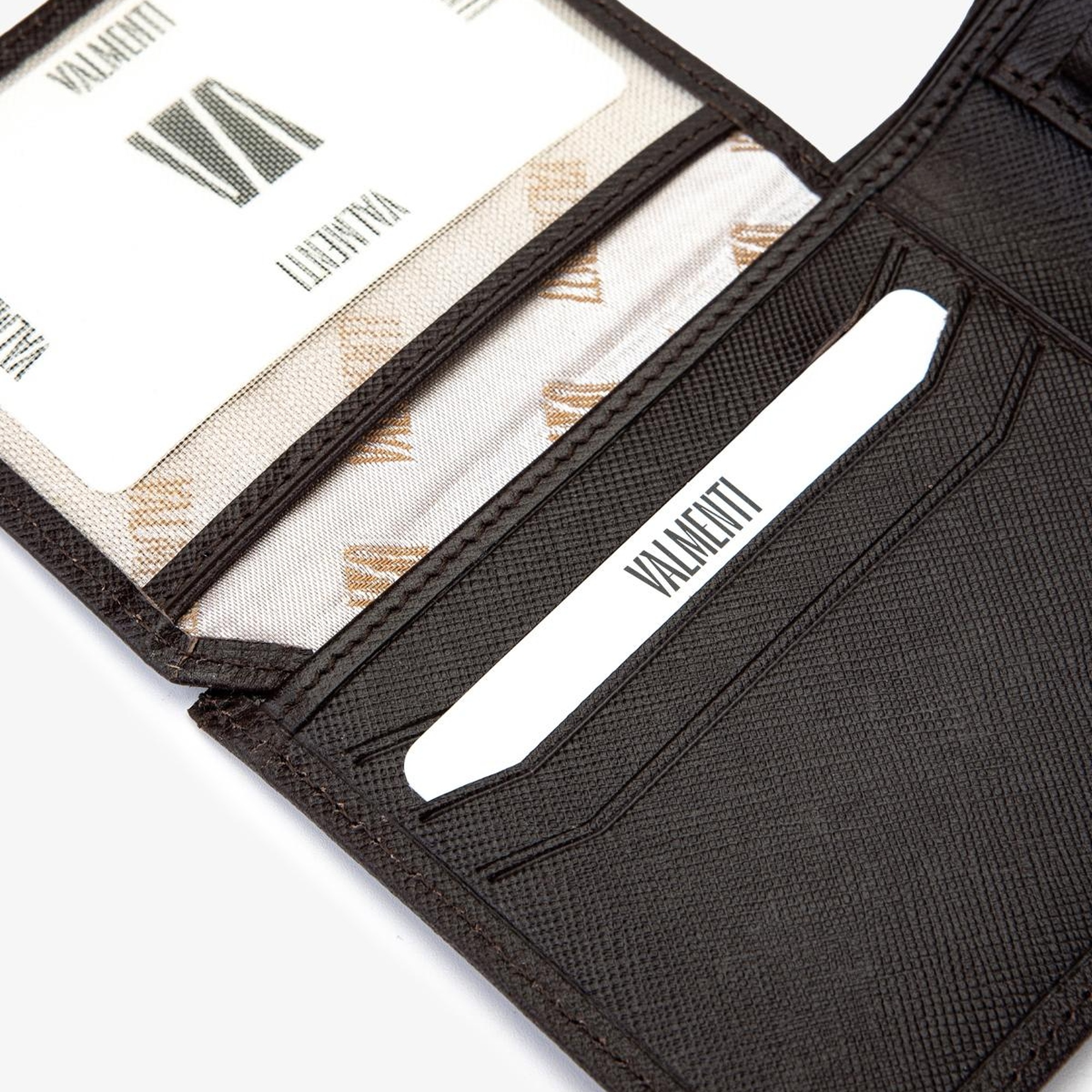 Valmenti Erkek Hakiki Deri Kahverengi Cüzdan Cuzdan