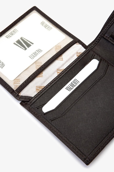  Valmenti Erkek Hakiki Deri Kahverengi Cüzdan Cuzdan