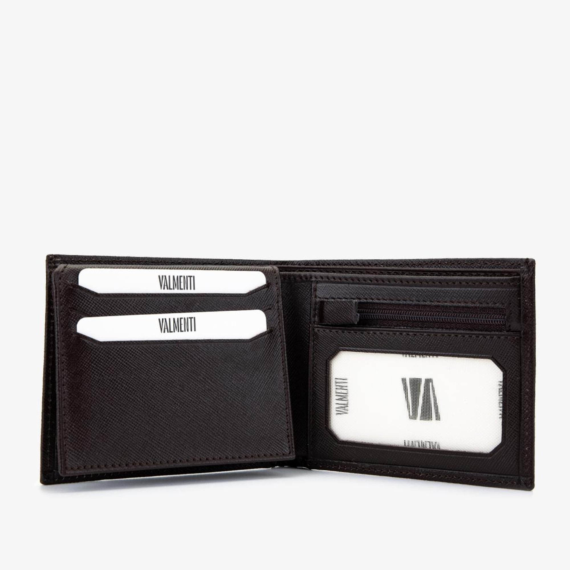 Valmenti Erkek Hakiki Deri Kahverengi Cüzdan Cuzdan