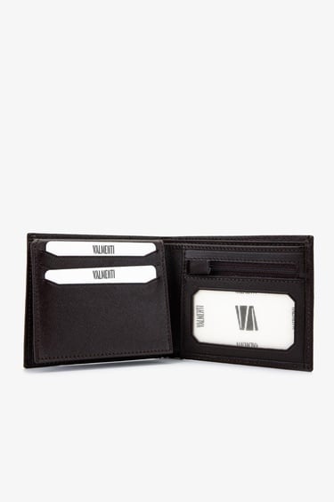  Valmenti Erkek Hakiki Deri Kahverengi Cüzdan Cuzdan