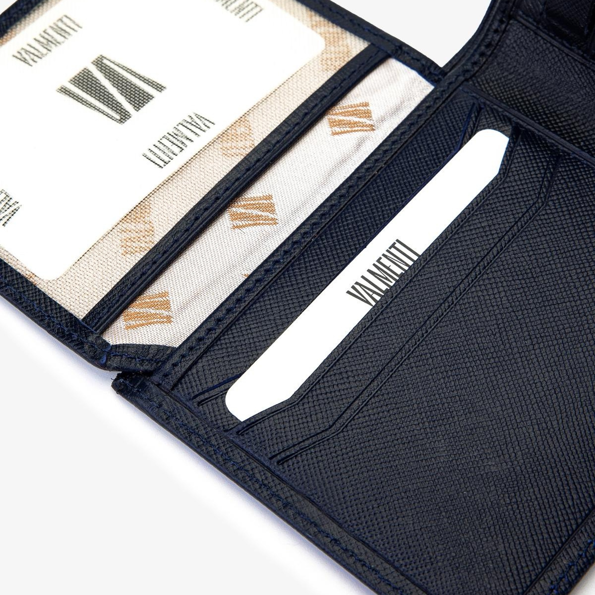 Valmenti Erkek Hakiki Deri Lacivert Cüzdan Cuzdan