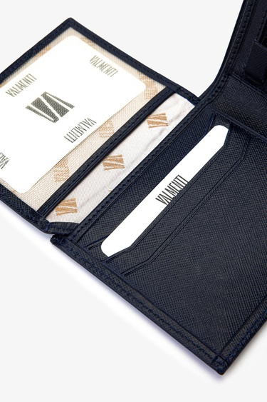  Valmenti Erkek Hakiki Deri Lacivert Cüzdan Cuzdan