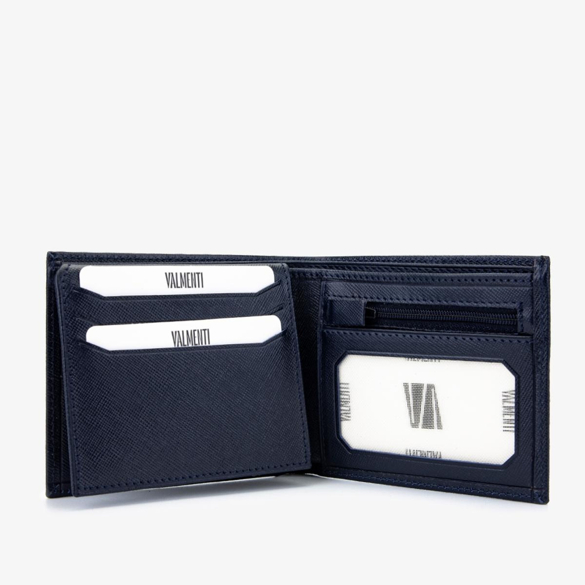 Valmenti Erkek Hakiki Deri Lacivert Cüzdan Cuzdan