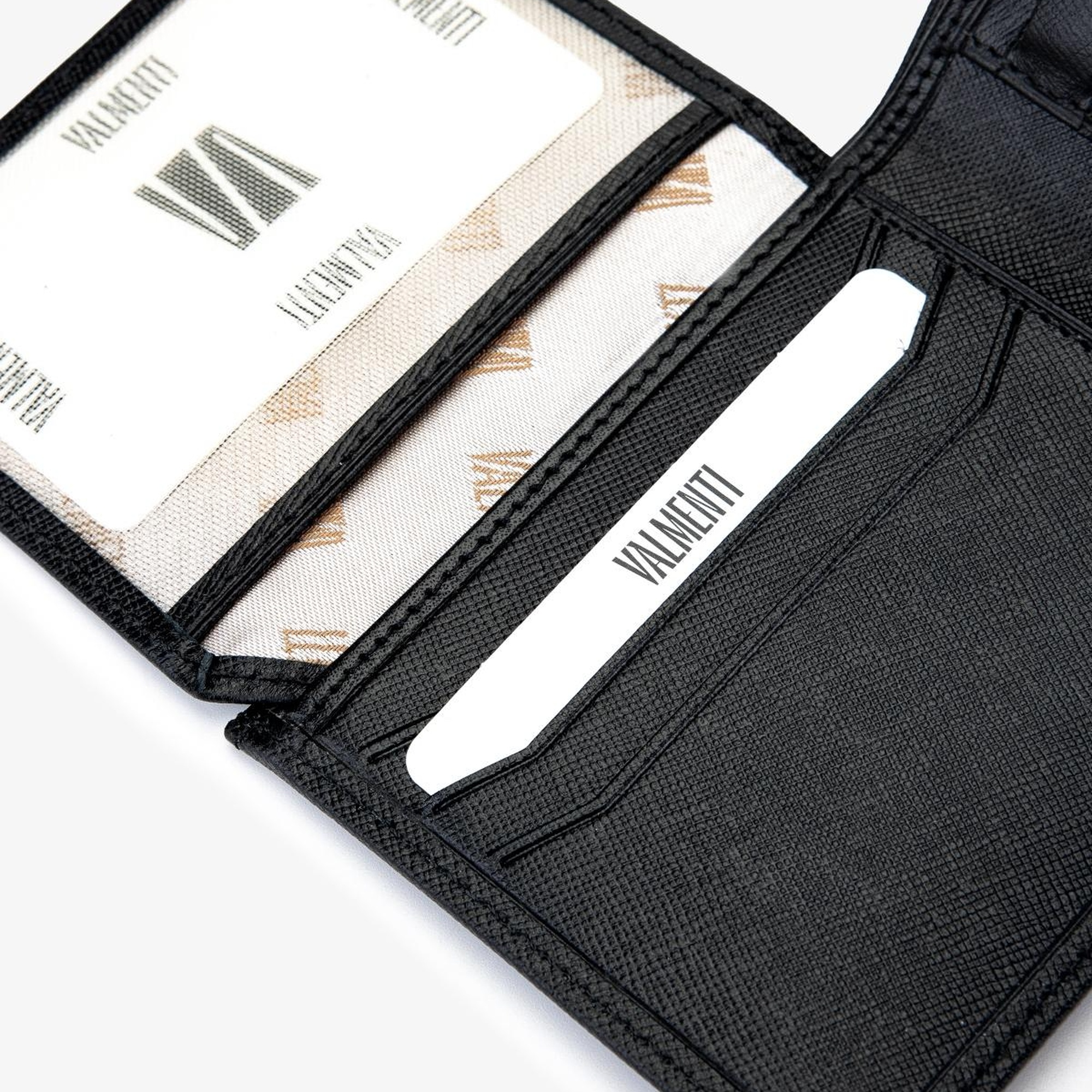 Valmenti Erkek Hakiki Deri Siyah Cüzdan Cuzdan