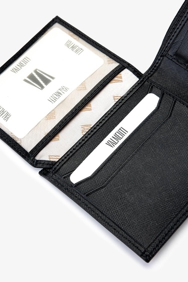  Valmenti Erkek Hakiki Deri Siyah Cüzdan Cuzdan