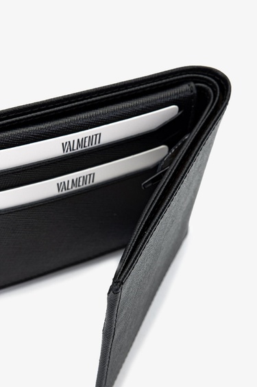  Valmenti Erkek Hakiki Deri Siyah Cüzdan Cuzdan