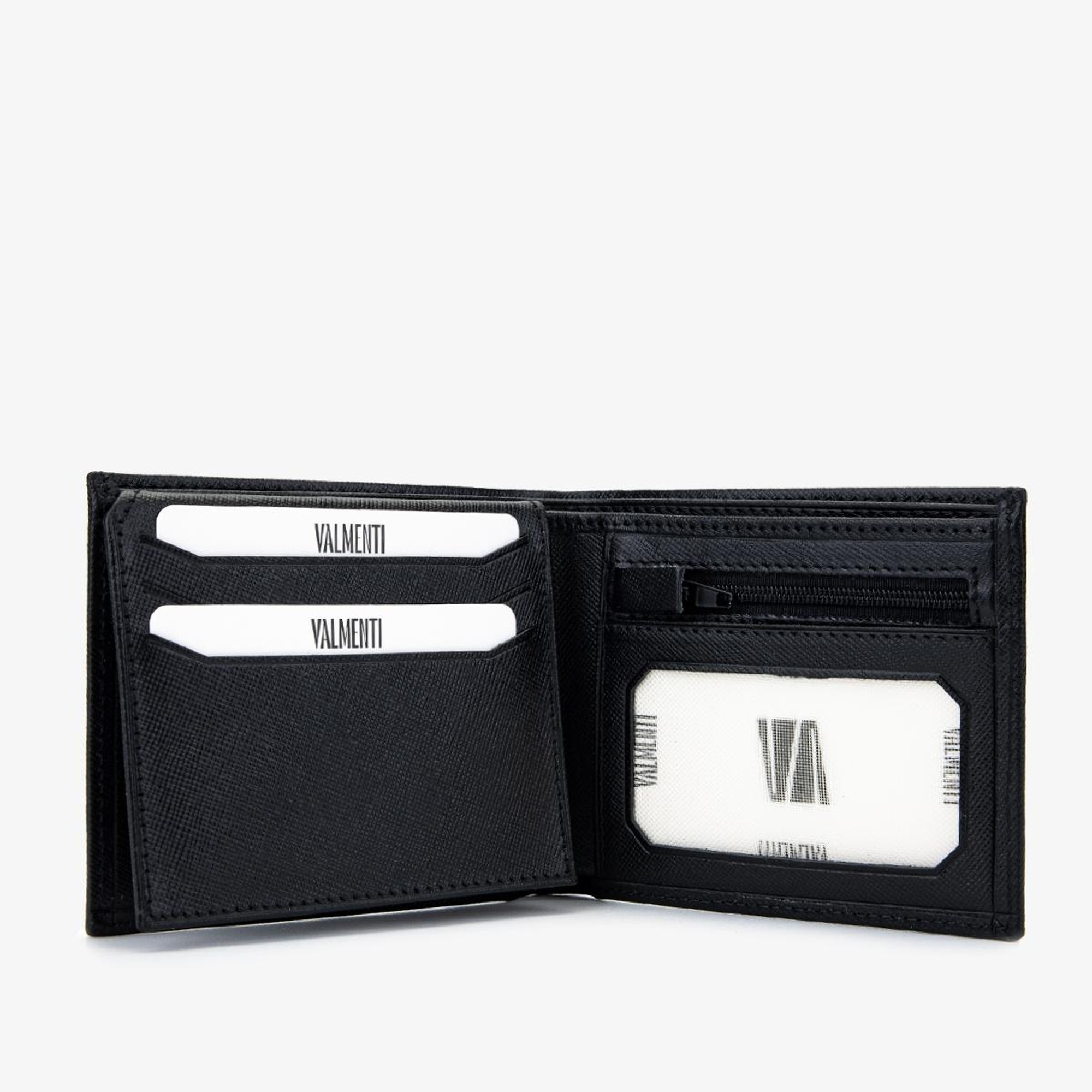 Valmenti Erkek Hakiki Deri Siyah Cüzdan Cuzdan