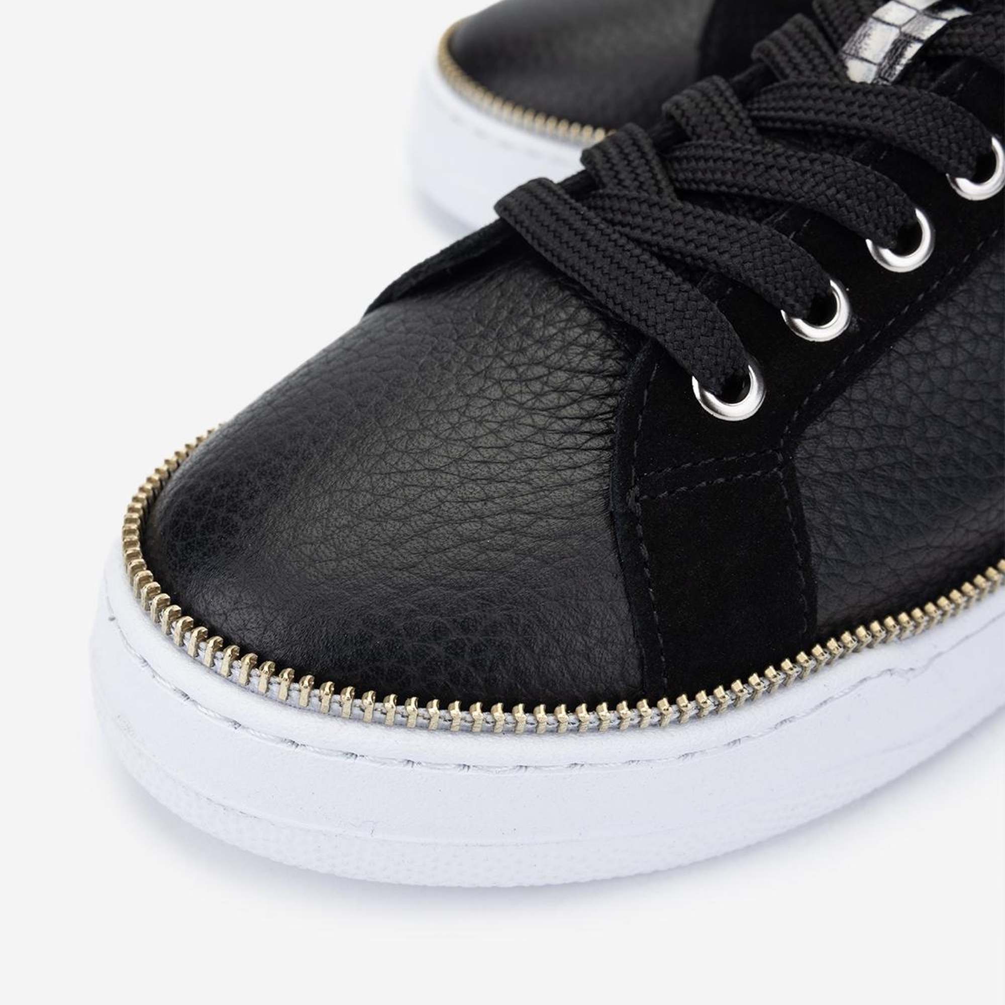 Valmenti Kadın Hakiki Deri Siyah Floter Sneakers & Spor Ayakkabı