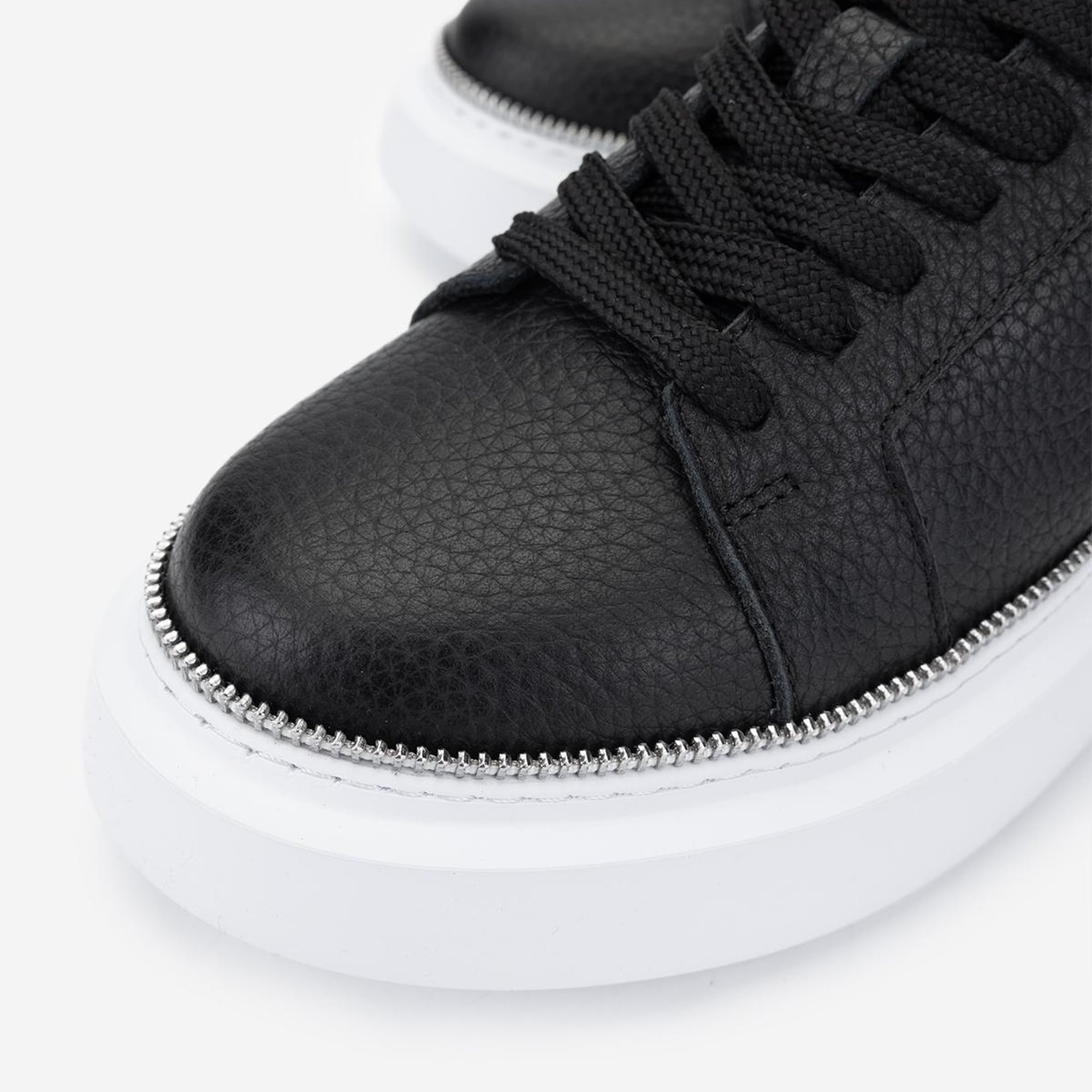 Valmenti Kadın Hakiki Deri Siyah Floter Sneakers & Spor Ayakkabı