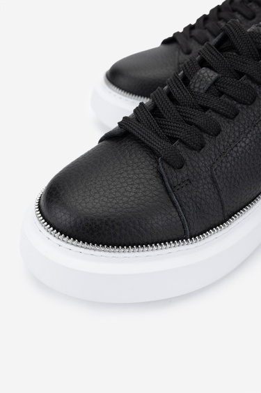  Valmenti Kadın Hakiki Deri Siyah Floter Sneakers & Spor Ayakkabı