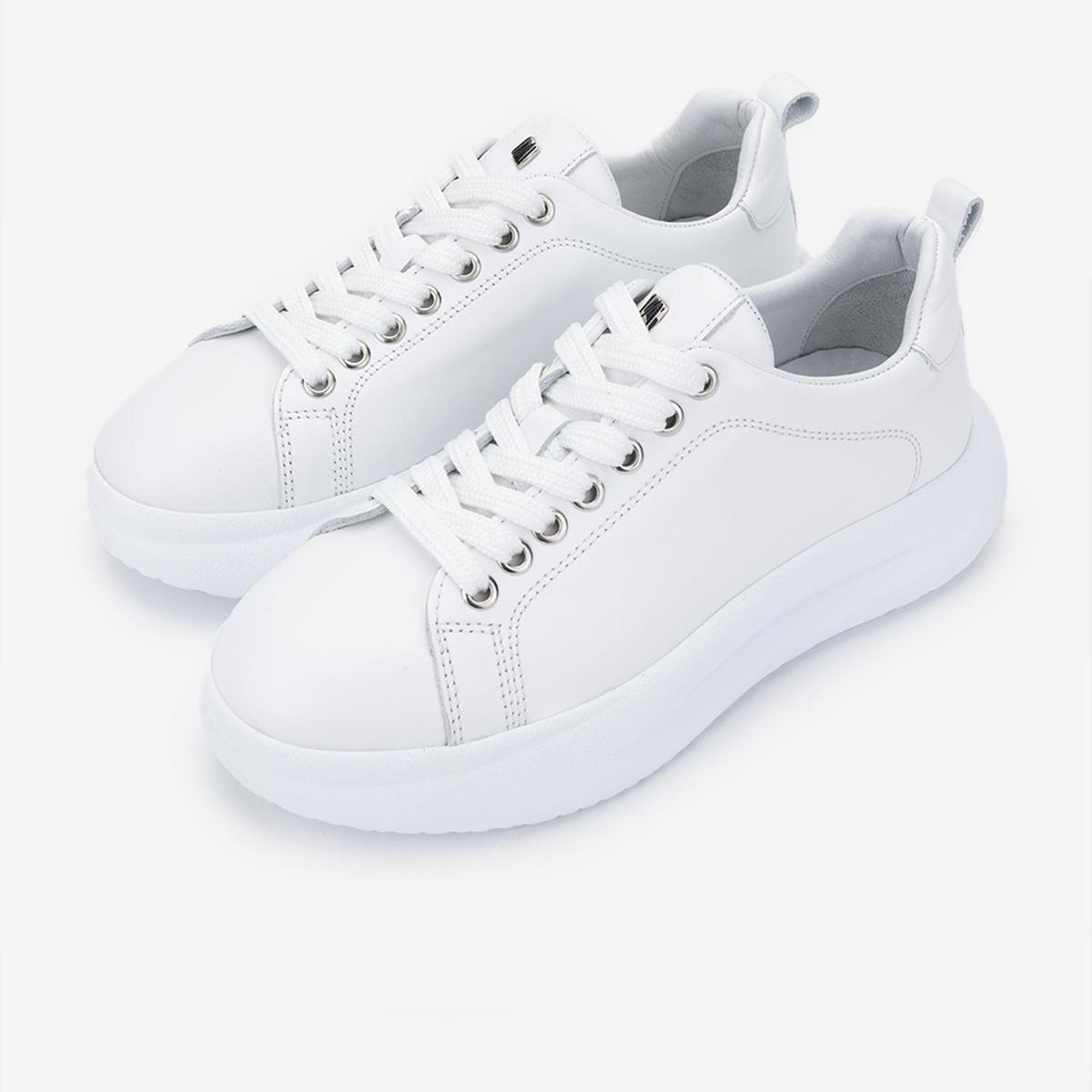 Valmenti Kadın Hakiki Deri Beyaz Sneakers & Spor Ayakkabı