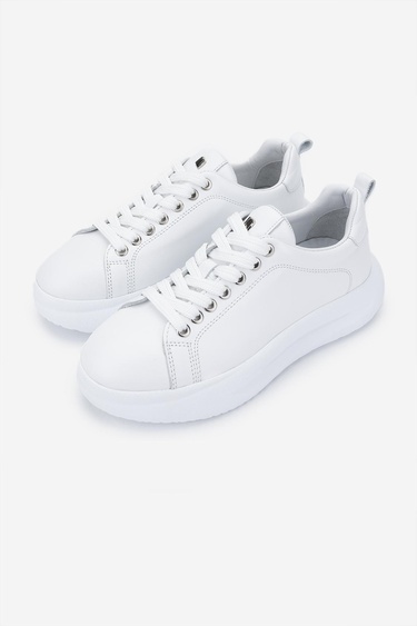  Valmenti Kadın Hakiki Deri Beyaz Sneakers & Spor Ayakkabı