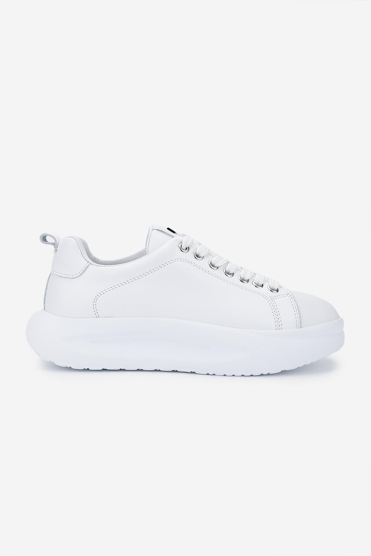  Valmenti Kadın Hakiki Deri Beyaz Sneakers & Spor Ayakkabı