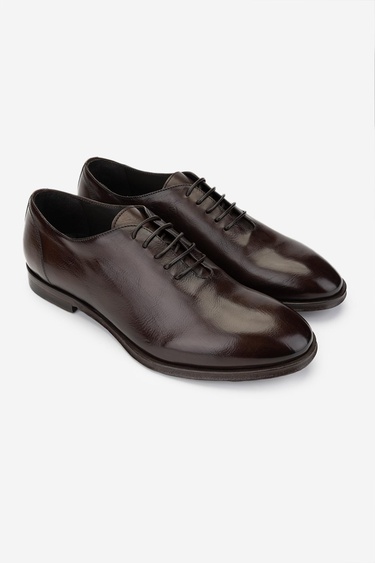  Valmenti Erkek Hakiki Deri Kahverengi Klasik Ayakkabı