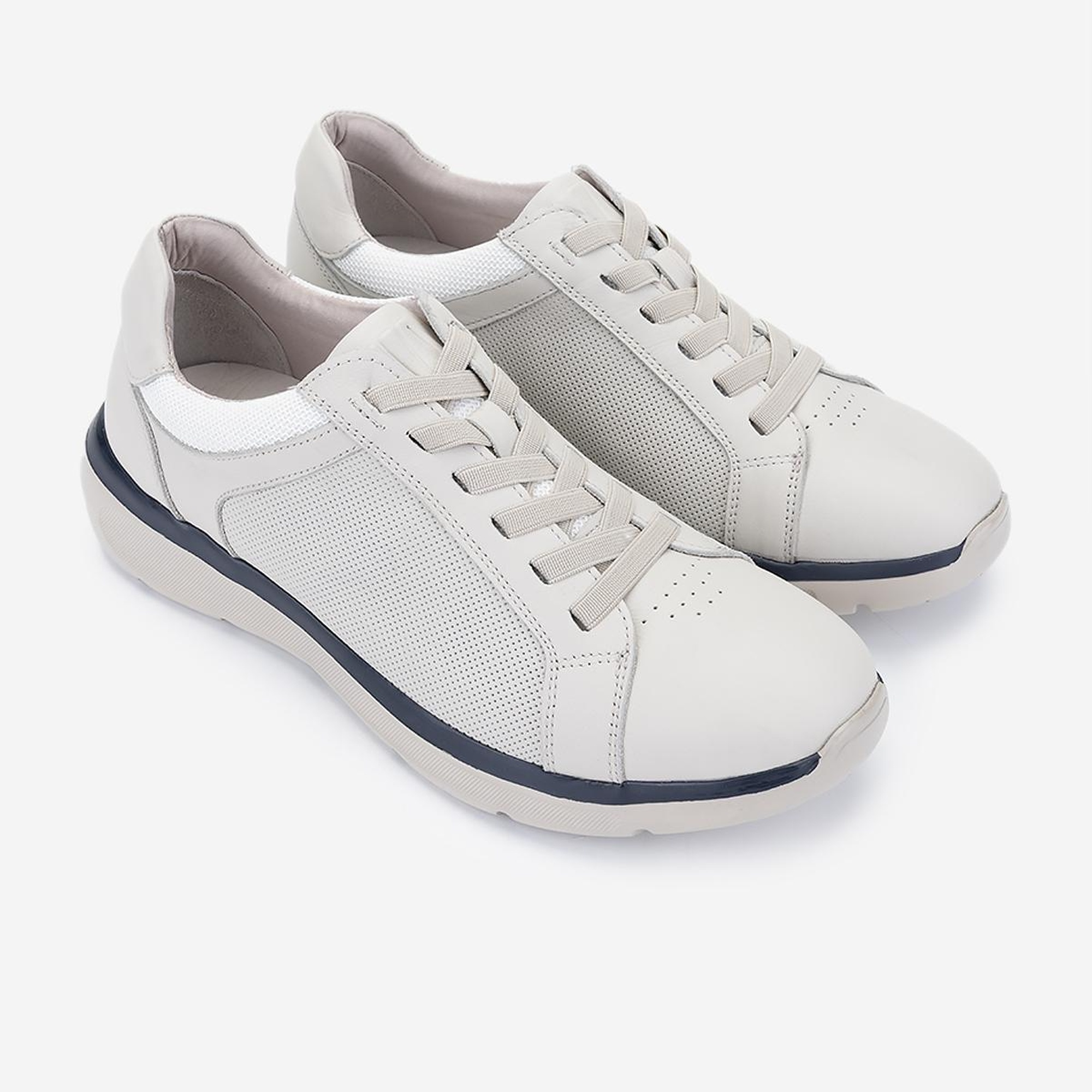 Valmenti Erkek Hakiki Deri Bej Casual Ayakkabı