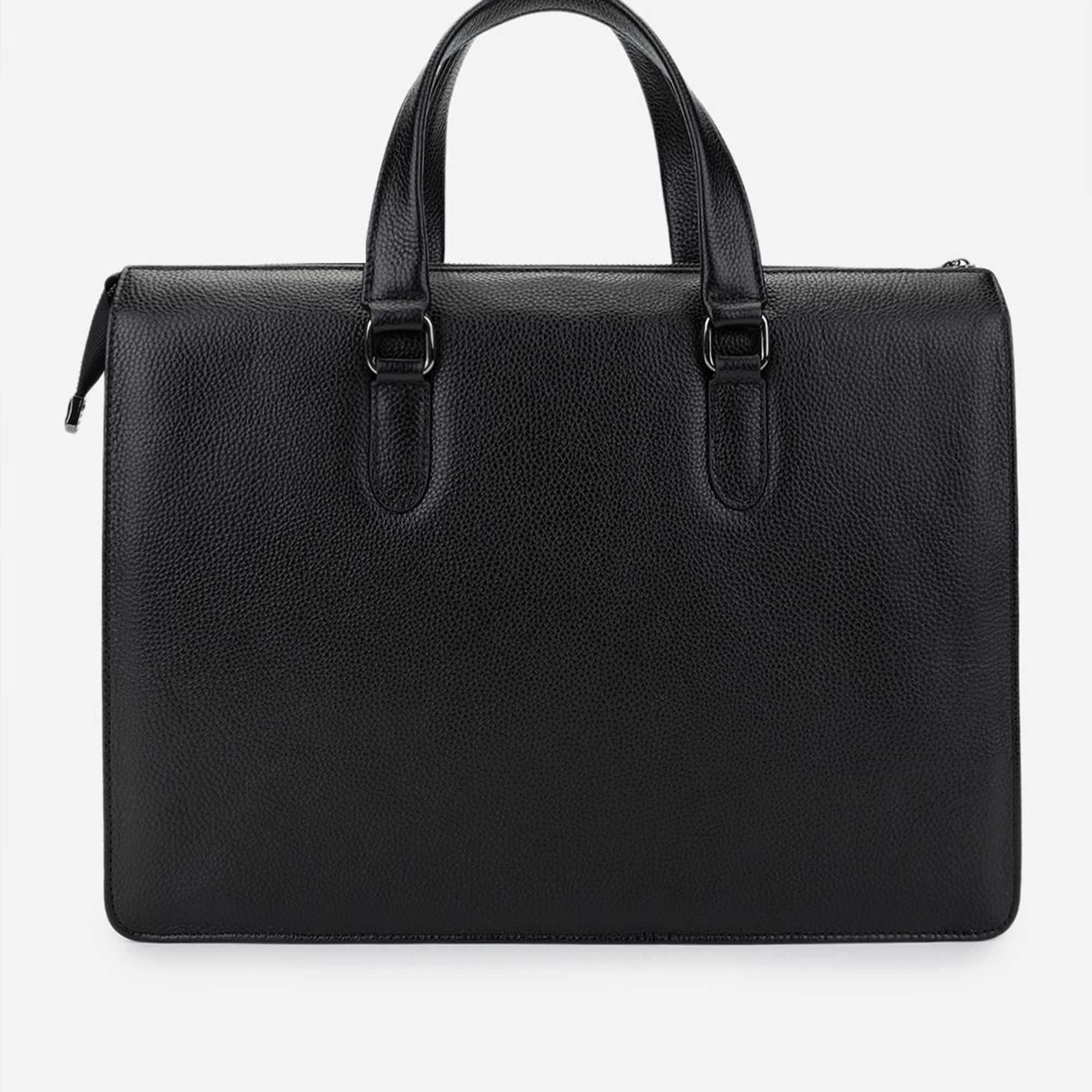 Valmenti Erkek Hakiki Deri Siyah Floter Evrak Çantası