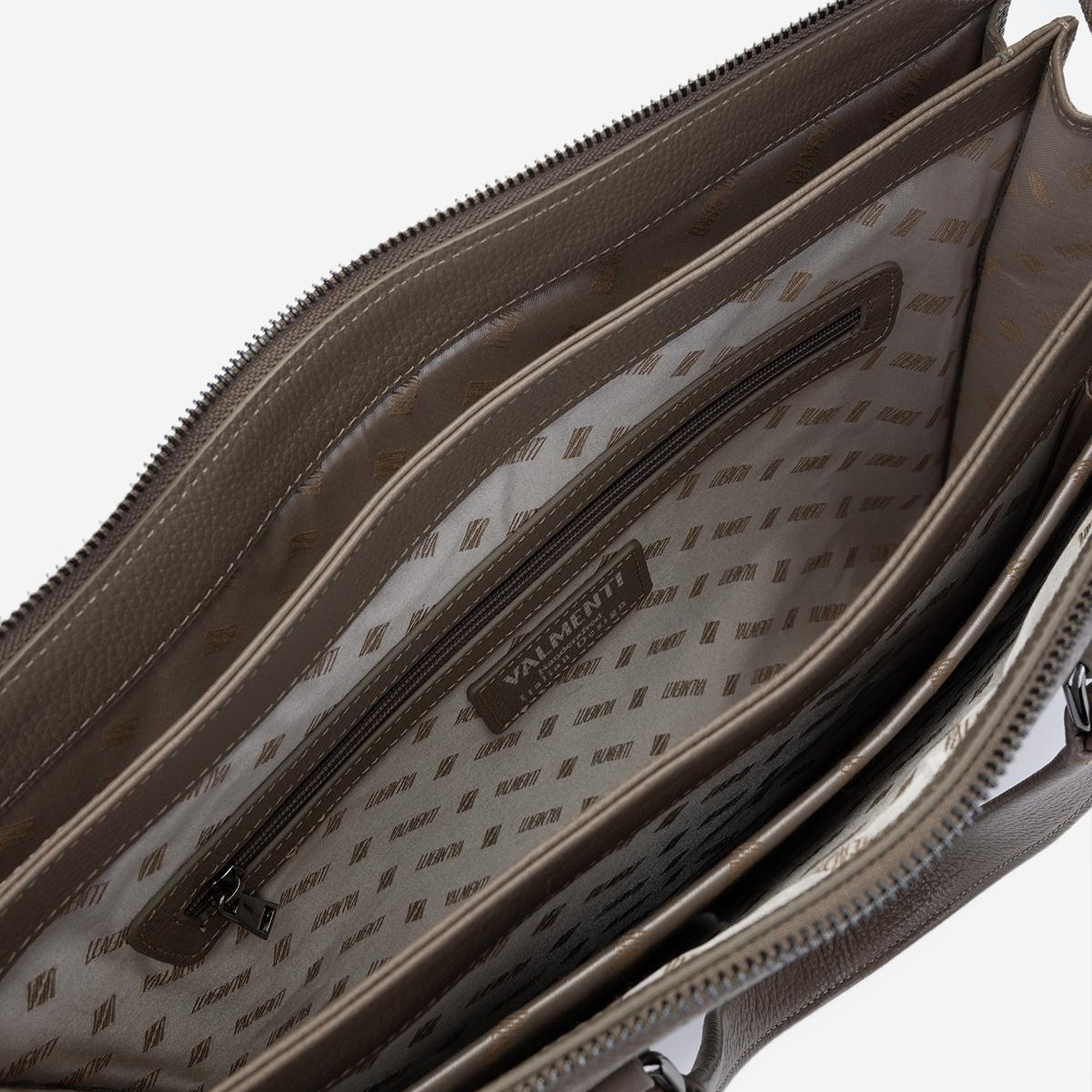 Valmenti Erkek Hakiki Deri Vizon Floter Evrak Çantası