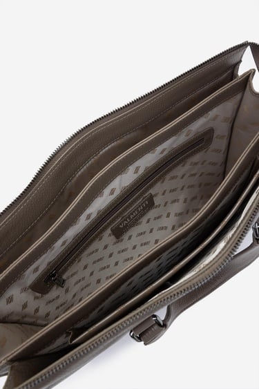  Valmenti Erkek Hakiki Deri Vizon Floter Evrak Çantası