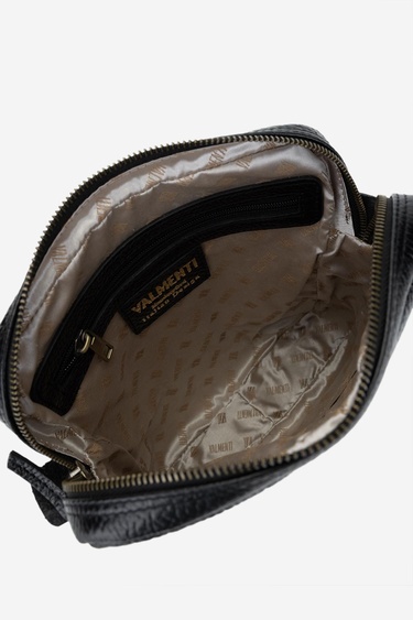  Valmenti Erkek Hakiki Deri Siyah Floter Postacı Çanta