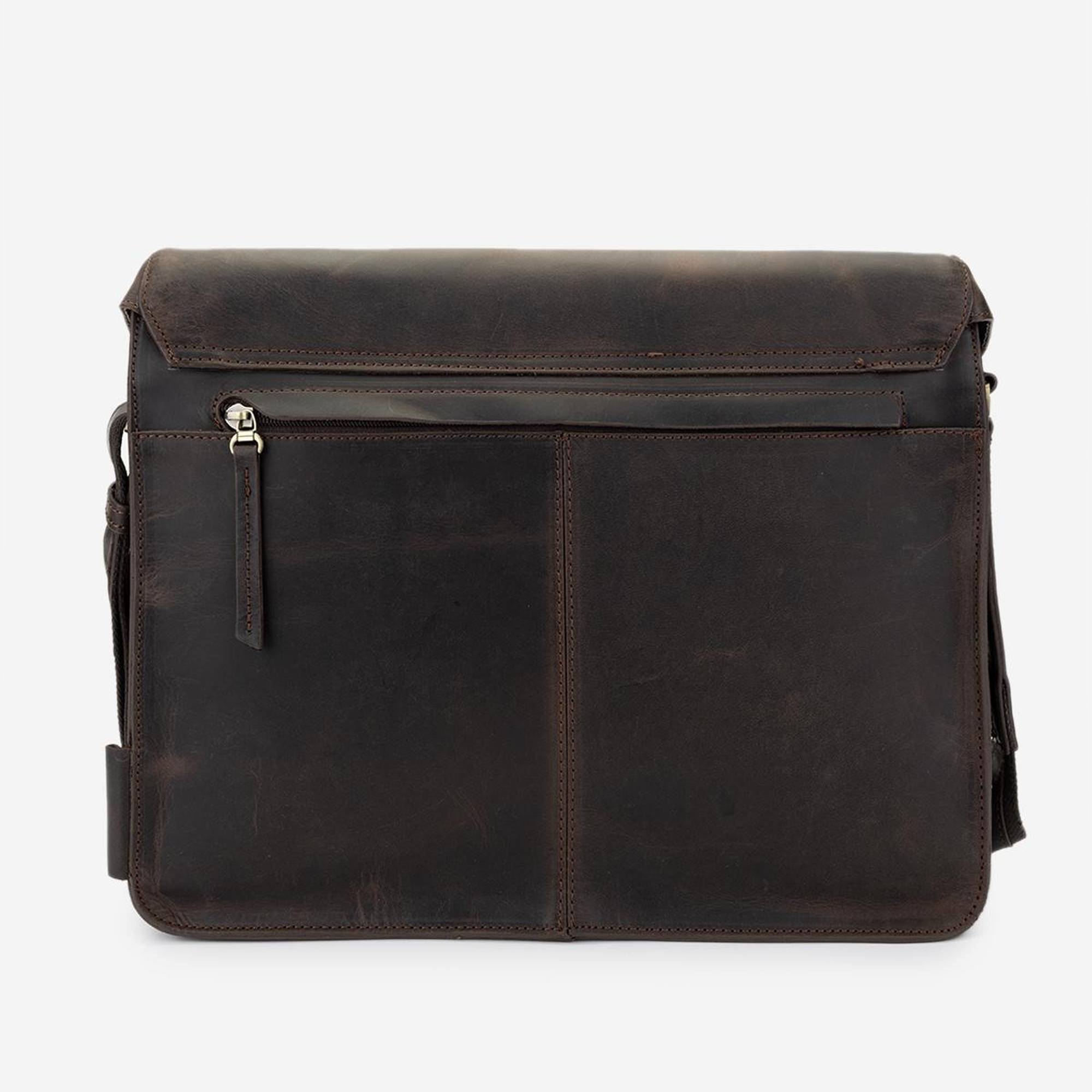 Valmenti Erkek Hakiki Deri Kahverengi Postacı Çanta